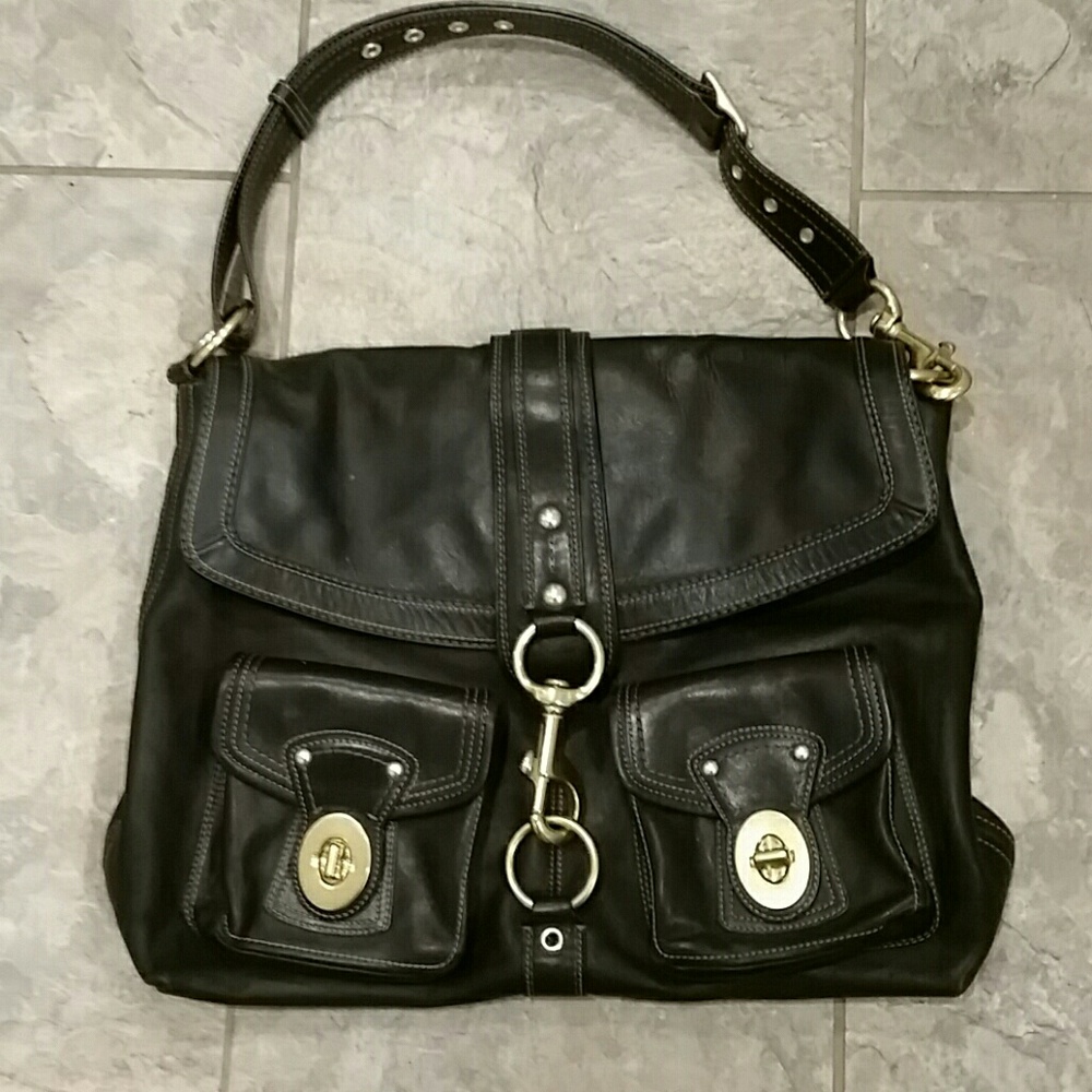 Coach Leather Tote Laptop Bag